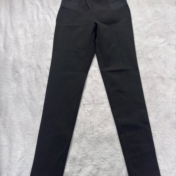 Black High Waist Career Pants Slim Fit Stretch - Picture 1 of 7
